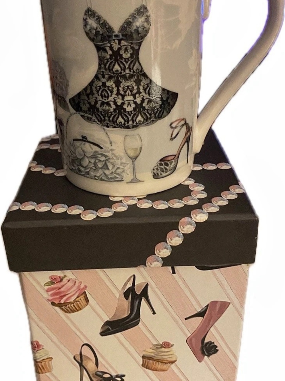 Cypress Home Sweets and Shoes Marco Fabiano Ceramic Mug and Gift Box Set Mug